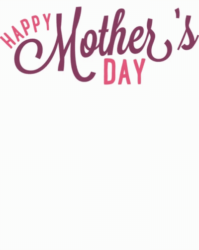 Mother's Day Greeting Card With Pink Flowers GIF