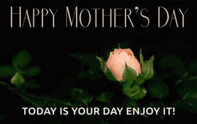 Mother's Day Greeting Card With Rose GIF