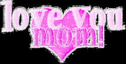 Mother's Day Love You Mom Greeting Sticker  GIF