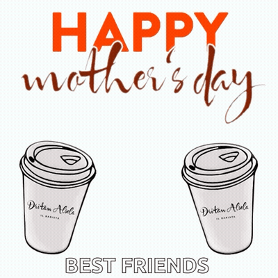 Mother's Day Poster With Coffee GIF