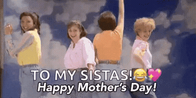 Mother's Day Sis Greeting Card With Tea And Flowers GIF