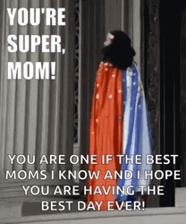 Mothers Day Funny Super Mom Wonderwoman GIF