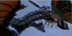 Mothra Killed Velociraptor  GIF