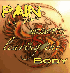 Motivational Pain Super Tattoo GIF