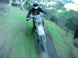 Motocross Dirt Bike Ride Time Lapse GIF