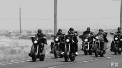 Motorcycle Gang Flipping Bird GIF