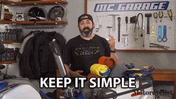Motorcycle Garage Keep It Simple GIF