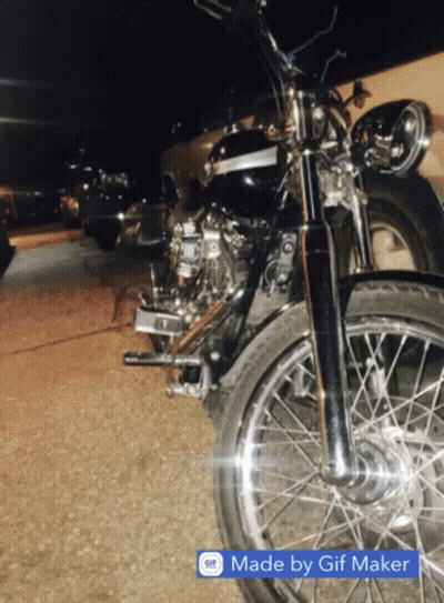 Motorcycle Parked In Driveway Made By GIF Maker GIF