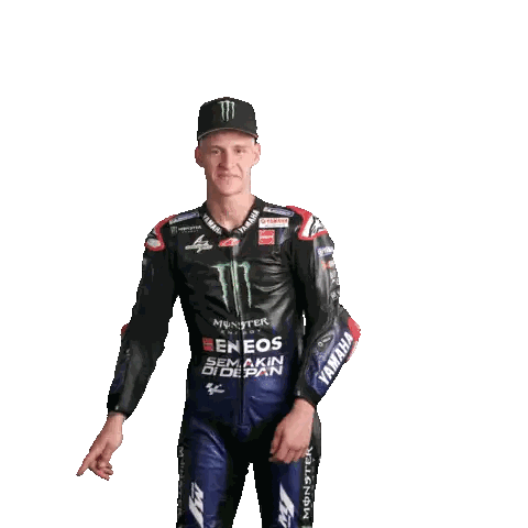 Motorcycle Racer In Monster Energy Outfit Sticker
