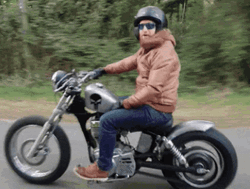 Motorcycle Rider Thumbs Up Yes Okay GIF