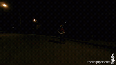 Motorcycle Rider With Flame From Head Theunipiper.com GIF