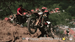 Motorcycle Sport Enduro Happy Birthday Mike GIF
