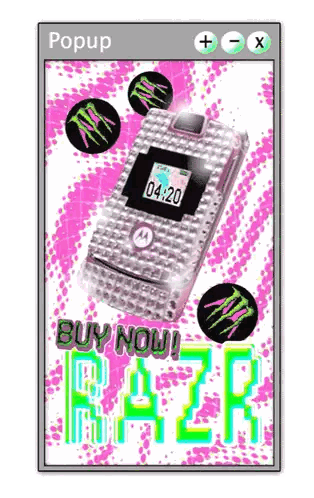 Motorola Razr Popup Sticker