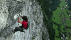 Mountain Climber Bye Bye GIF