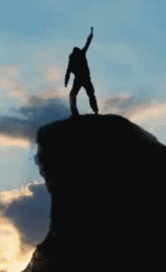 Mountain Climbers Celebrates Peak GIF