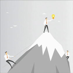 Mountain Climbers On Process GIF