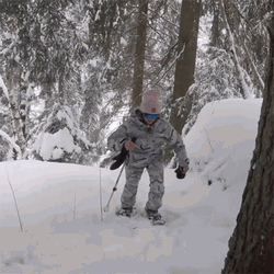 Mountain Climbers On So Much Snow GIF