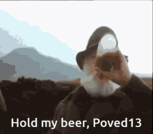Mountain Man Hold My Beer GIF