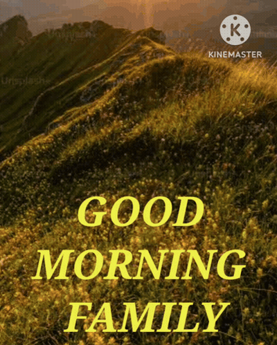 Mountain With Good Morning Family GIF