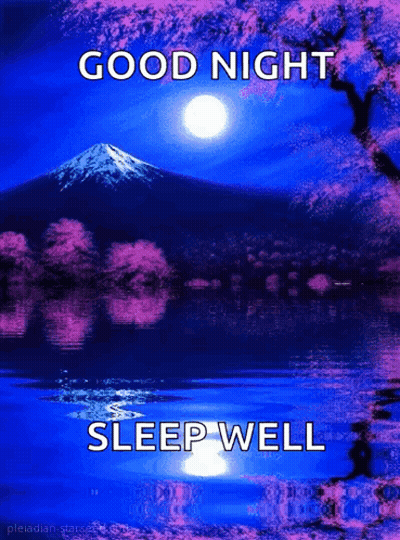 Mountain With Good Night Sleep Well GIF