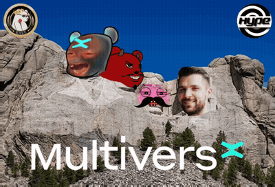 Mountain With Multivers Text GIF