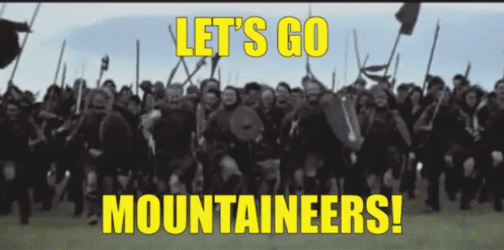 Mountaineers Armed Men Running  GIF