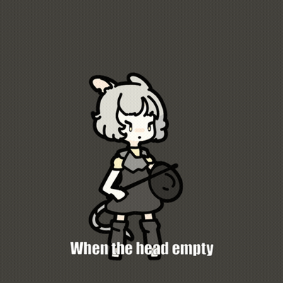 Mouse Holding Sword And Shield When The Head Empty GIF