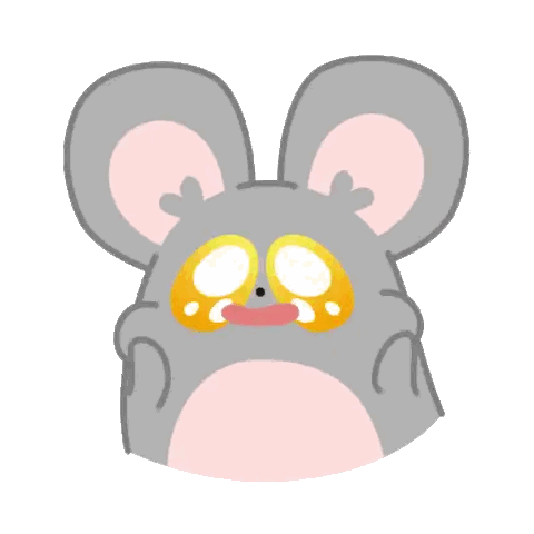 Mouse With Hearts Sticker