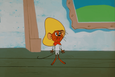 Mouse With Sombrero Saying Arriba Arriba GIF