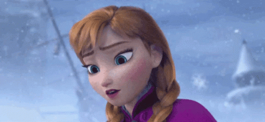 Mouth Wide Open Frozen Anna GIF