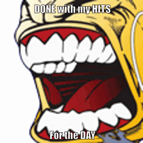 Mouth With Done Hits For The Day GIF