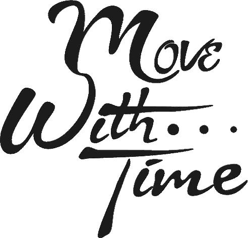 Move With Time Sign Sticker