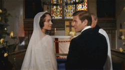 Movie Couple Tom Branson And Lucy Smith Marriage GIF