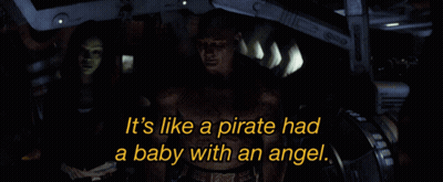 Movie Scene It's Like A Pirate Had A Baby With An Angel GIF