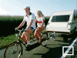 Moving Bicycle Couple