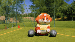 Moving Cat Dumbbell GIF