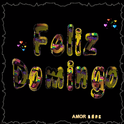 Moving Feliz Domingo Text Art GIF