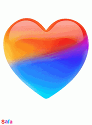 Moving Heart Colorful Animation GIF
