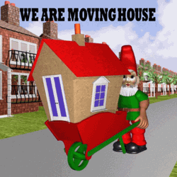 Moving House Santa Holidays GIF