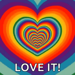 Moving Rainbow Love It GIF