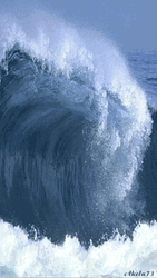 Moving Water Tall Wave GIF