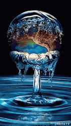 Moving Water Water Drop Animation GIF