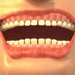 Moving White Teeth GIF