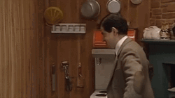 Mr Bean Angry Drill  GIF
