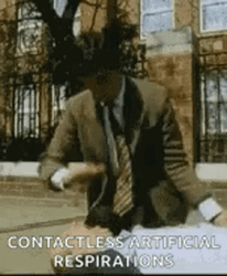 Mr Bean Contactless Artificial Respirations Cpr GIF