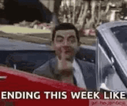 Mr. Bean Friday Work Ending The Week GIF