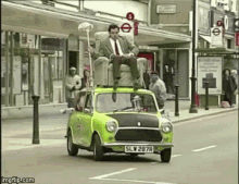 Mr. Bean Funny Car Driving Sofa Mop