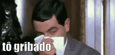 Mr Bean Is Blowing His Nose With A Napkin . GIF