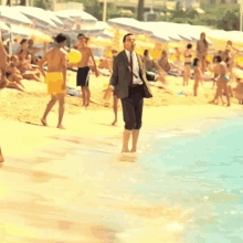 Mr. Bean On The Beach
