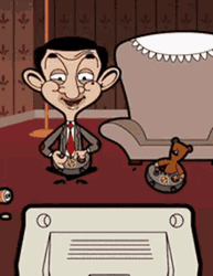 Mr. Bean Playing Video Games